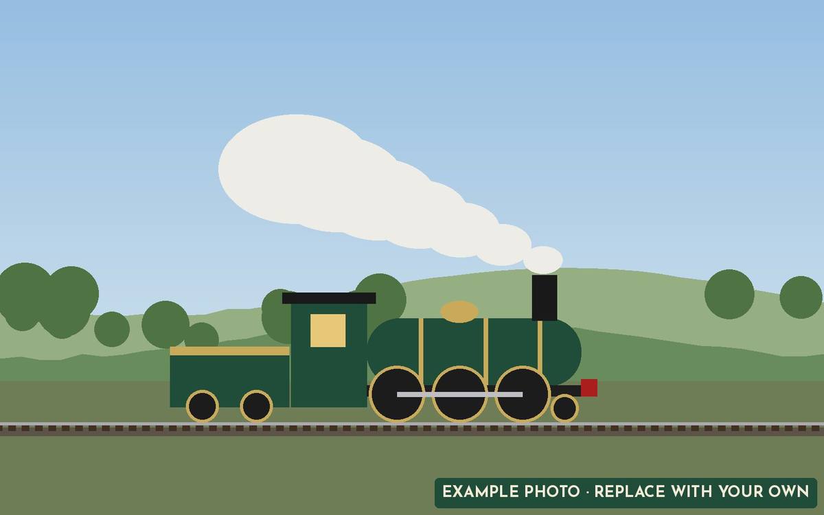 Example: Green express steam loco